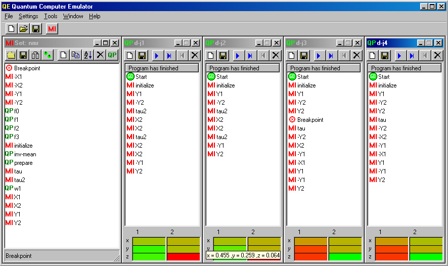 Screenshot of QCE