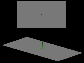 Reverse time in motion of wave packet